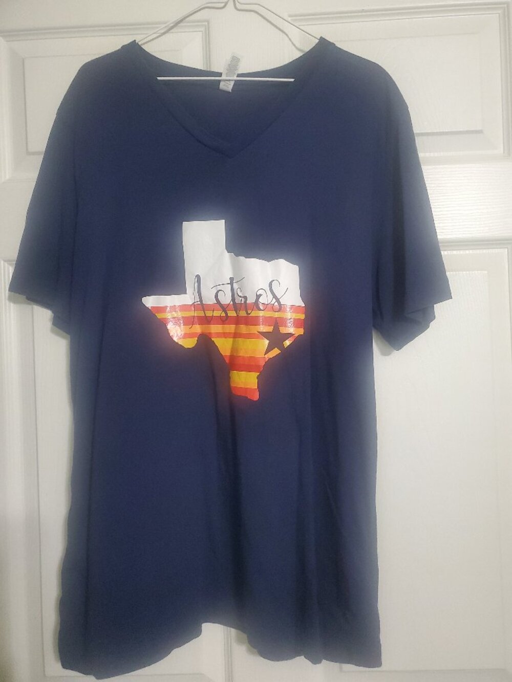Women's Houston Astros' V Neck Tee